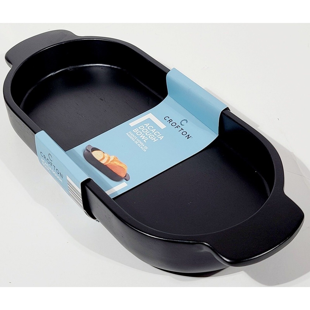 Crofton Acaic Dough Bowl Black New! #709832